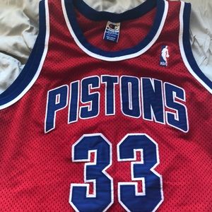 Detroit Pistons Grant Hill 33 Champion jersey